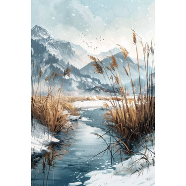 White Landscape Canvas